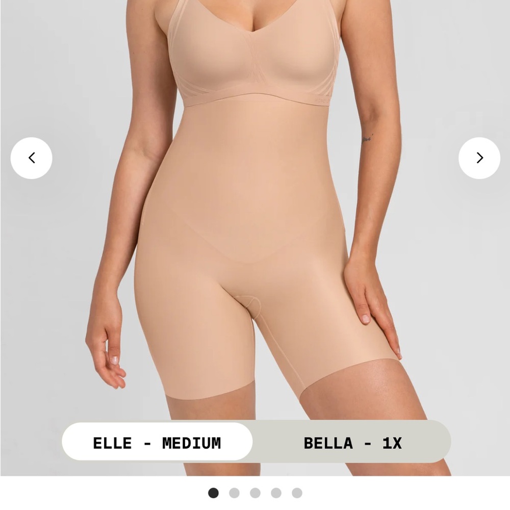 Honeylove No-Show High-Waist Short Sand 2X